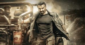 Sunny Deol and Randeep Hooda in action-packed Jaat (2025) movie poster